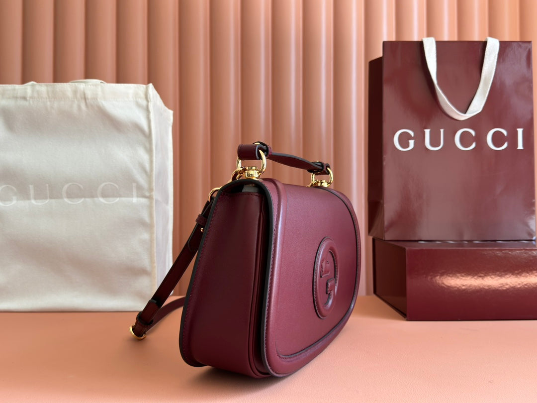 Gucci Blondie 32 Bag Rosso Ancora Red Leather 239905 mysite