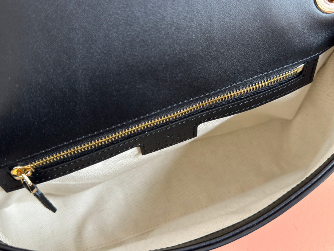 Gucci Blondie Small Shoulder Bag 26 Black Calfskin 272179 mysite