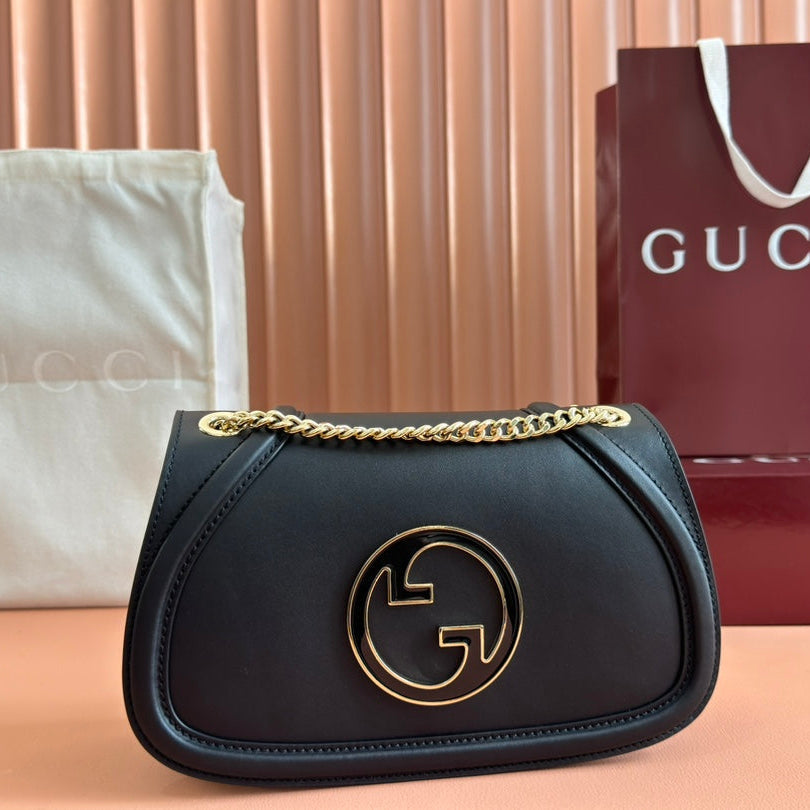 Gucci Blondie Small Shoulder Bag 26 Black Calfskin 272179 mysite