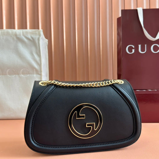 Gucci Blondie Small Shoulder Bag 26 Black Calfskin 272179 mysite