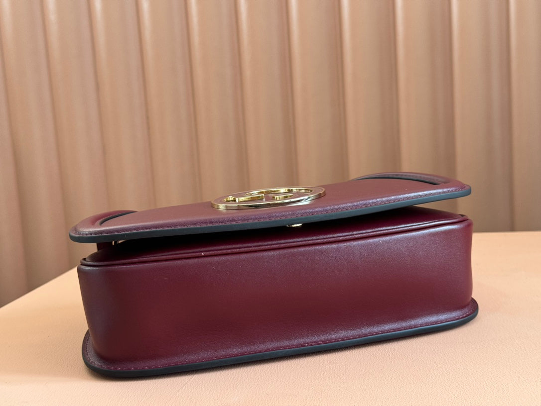 Gucci Blondie Small Shoulder Bag 26 Burgundy Calfskin 272180 mysite