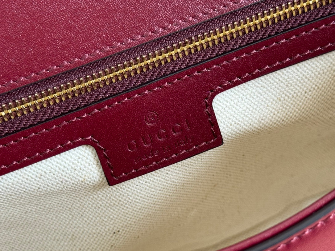 Gucci Blondie Small Shoulder Bag 26 Burgundy Calfskin 272180 mysite