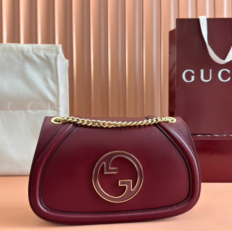 Gucci Blondie Small Shoulder Bag 26 Burgundy Calfskin 272180 mysite