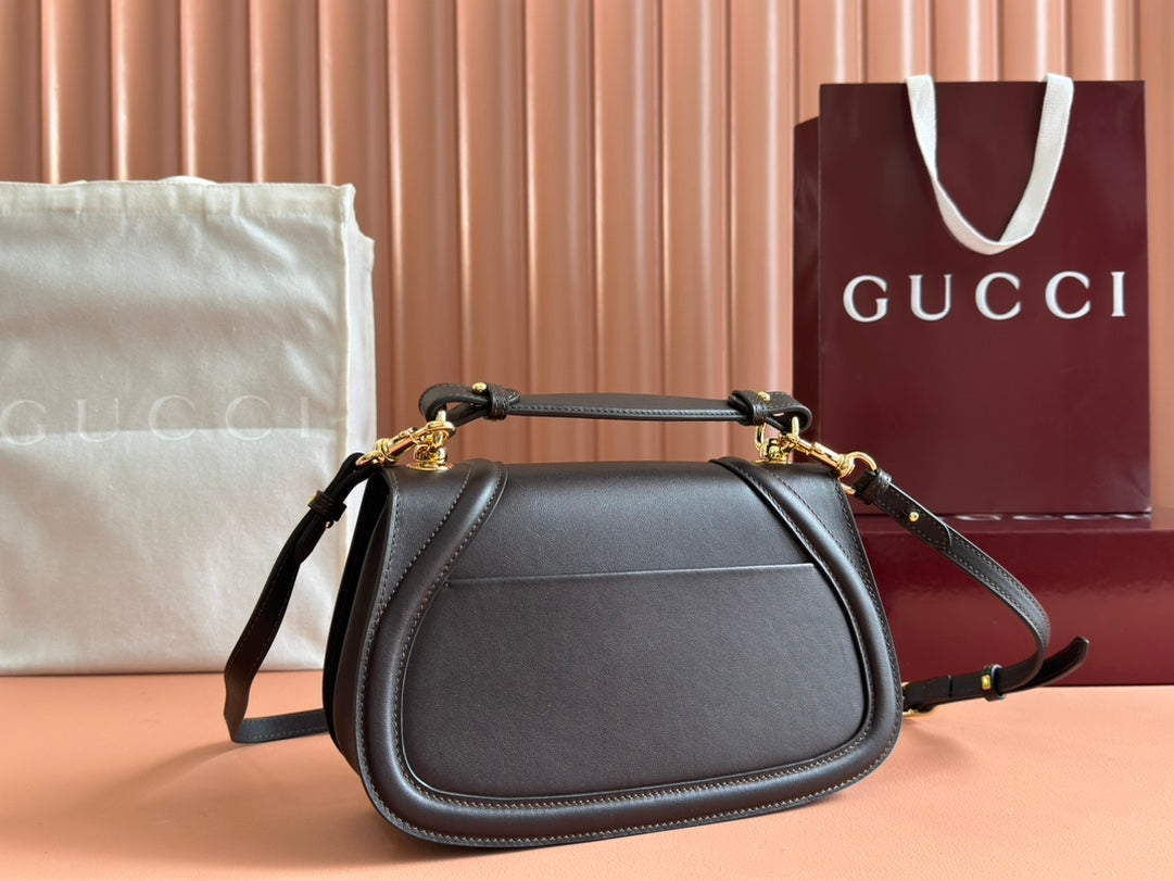 Gucci Blondie 32 Bag Dark Brown Leather 239909 mysite