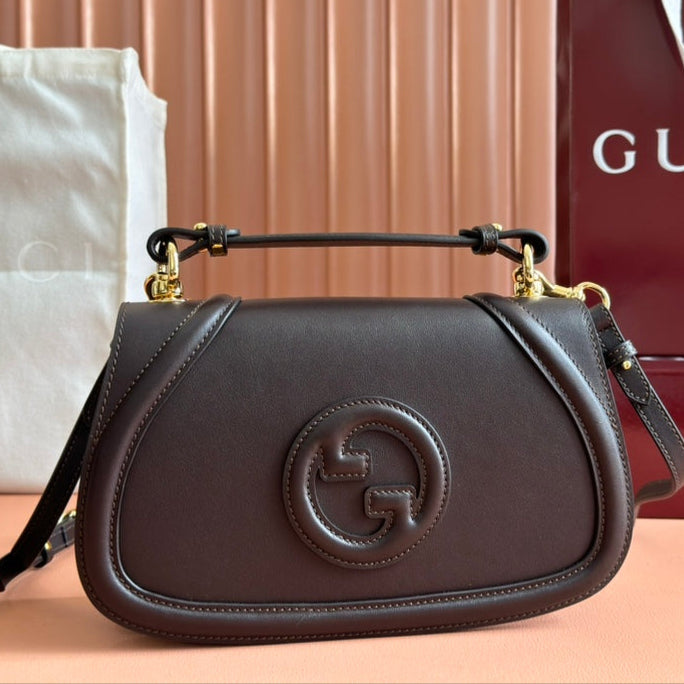 Gucci Blondie 32 Bag Dark Brown Leather 239909 mysite