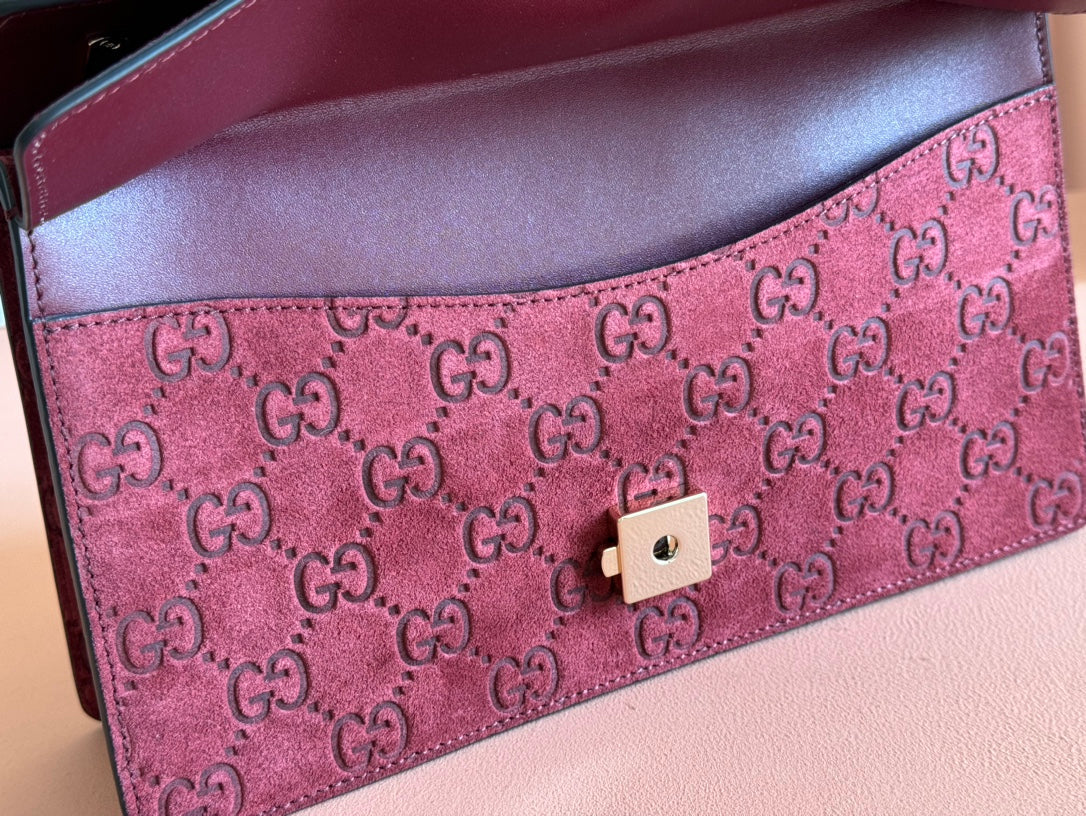 Gucci Dionysus Bag Rosso Ancora Red Suede Leather 244473 mysite