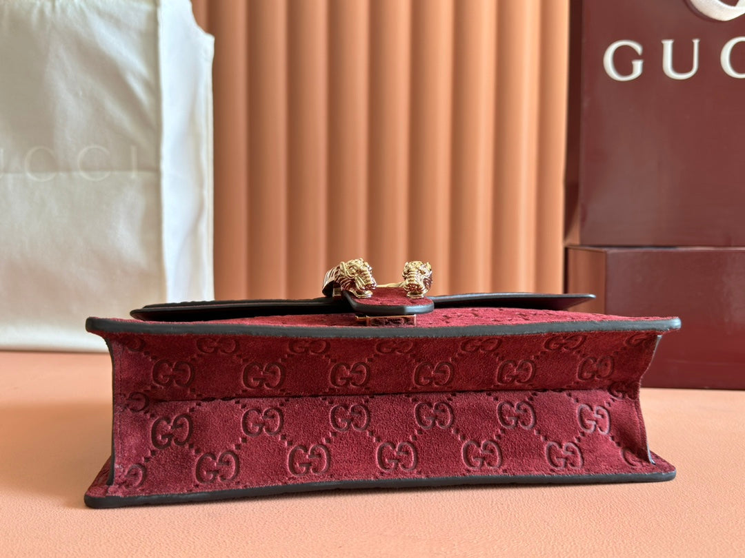 Gucci Dionysus Bag Rosso Ancora Red Suede Leather 244473 mysite