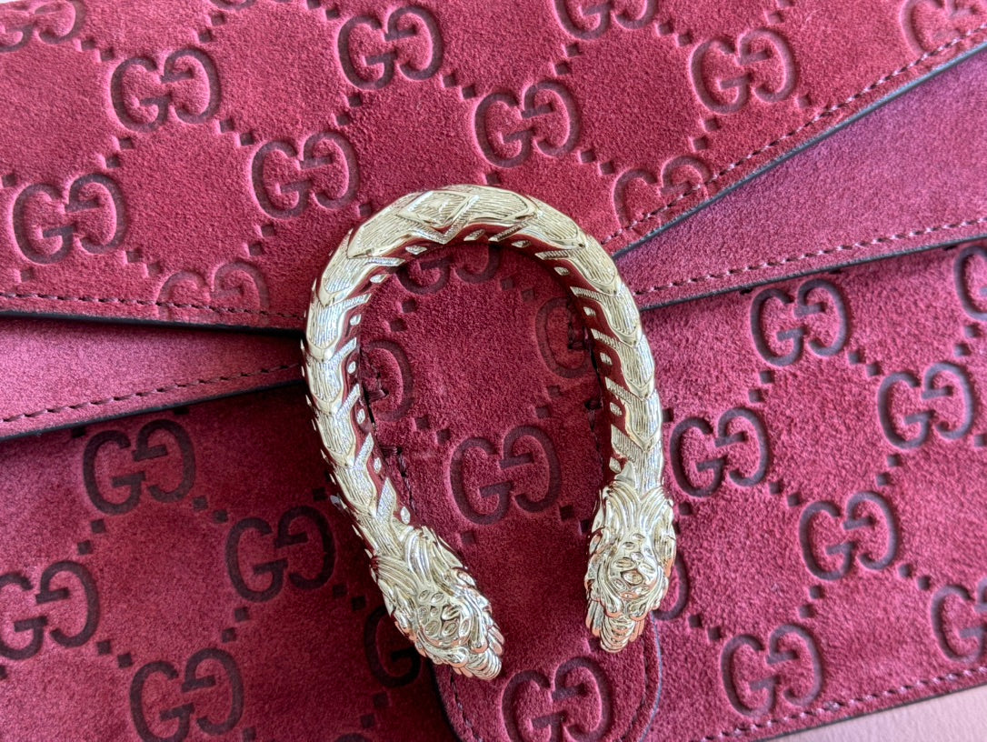Gucci Dionysus Bag Rosso Ancora Red Suede Leather 244473 mysite
