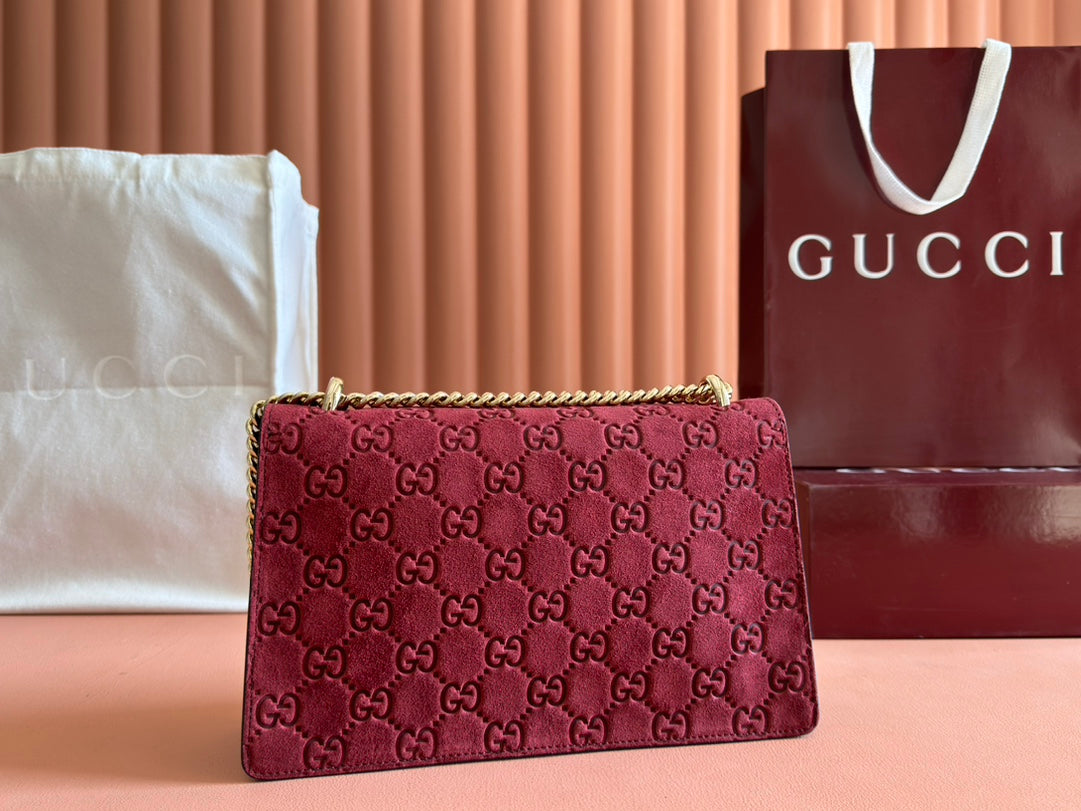 Gucci Dionysus Bag Rosso Ancora Red Suede Leather 244473 mysite