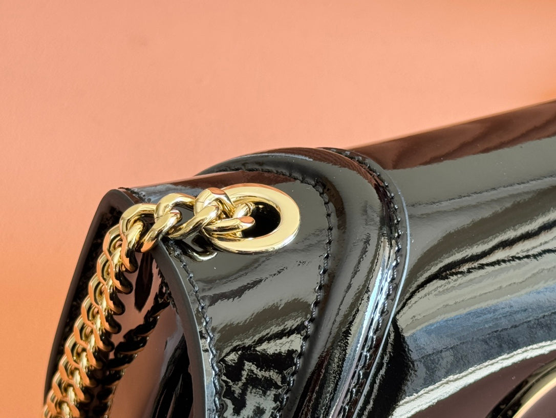 Gucci Blondie Bag Black Patent Leather mysite