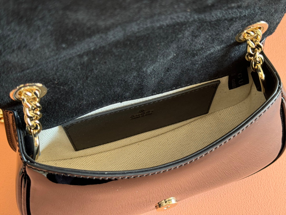 Gucci Blondie Bag Black Patent Leather mysite