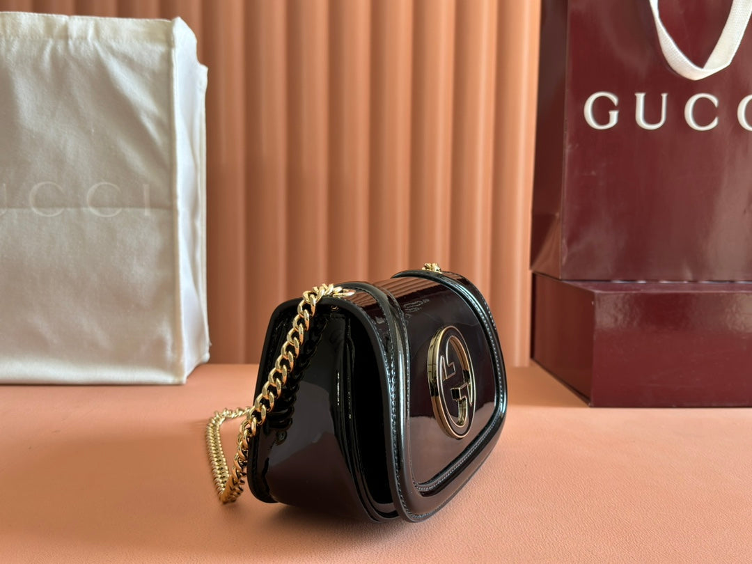 Gucci Blondie Bag Black Patent Leather mysite