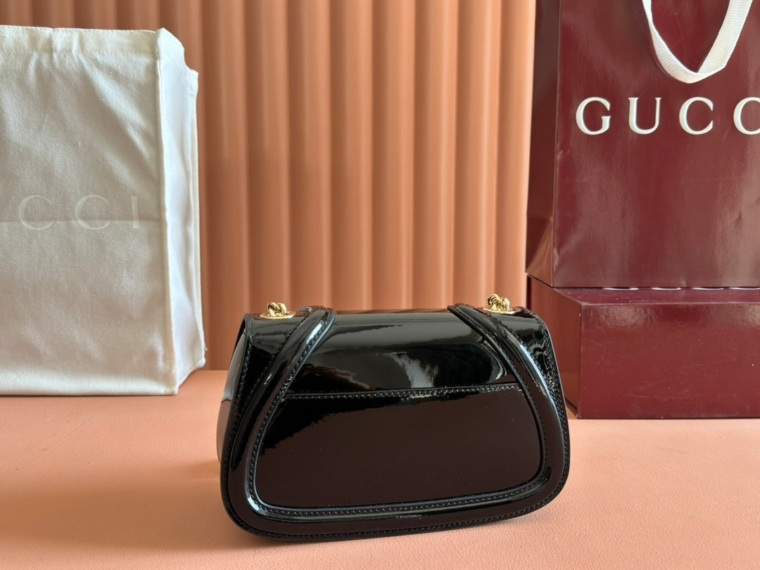 Gucci Blondie Bag Black Patent Leather mysite