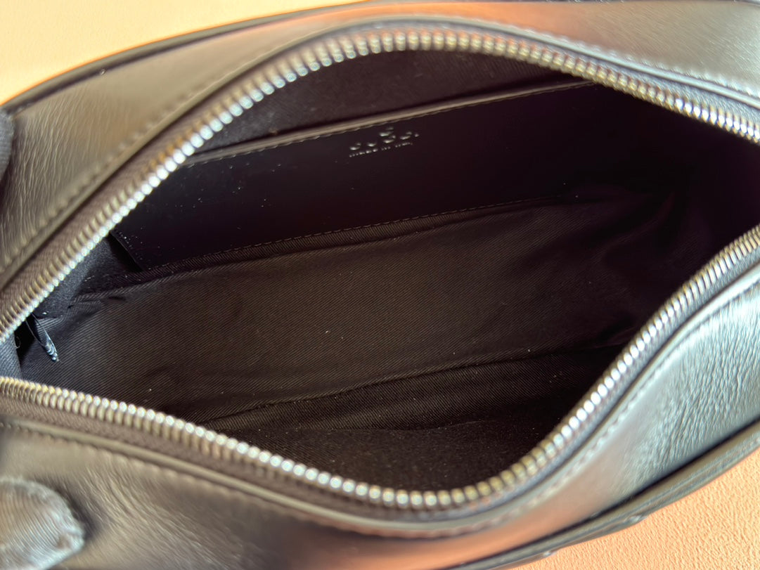 Gucci GG Marmont 24 Bag All Black Calfskin 248345 mysite