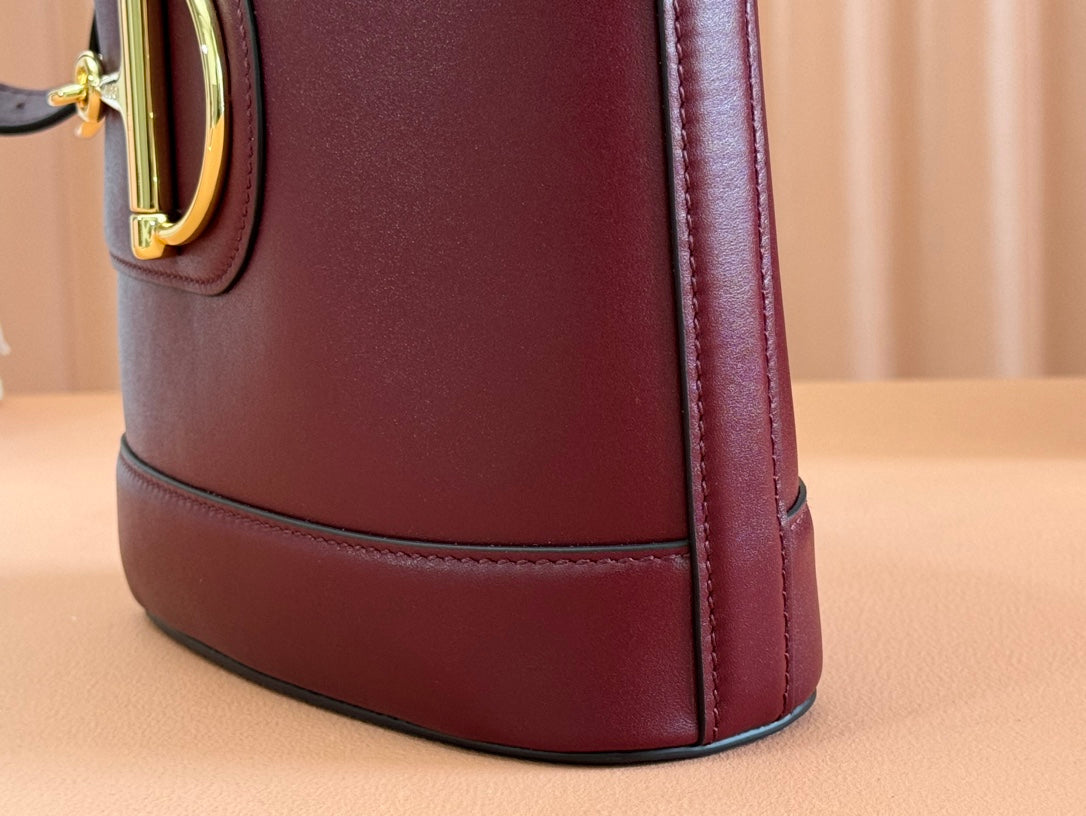 Gucci 73 Mini Bucket Bag Rosso Ancora Red Smooth Leather 239681 mysite