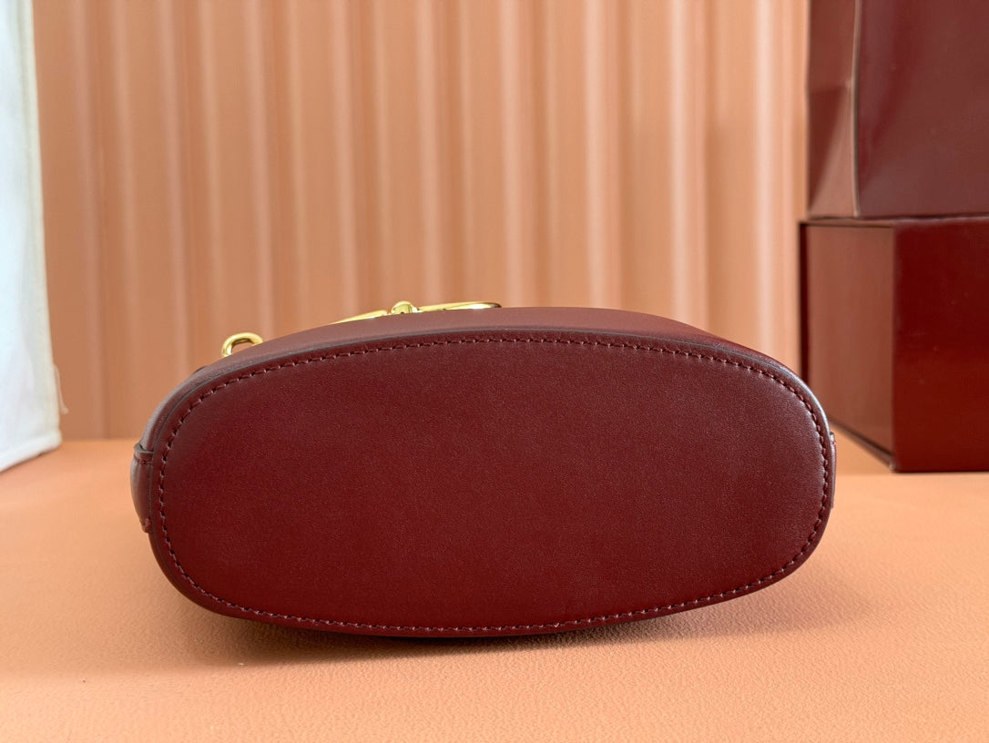 Gucci 73 Mini Bucket Bag Rosso Ancora Red Smooth Leather 239681 mysite