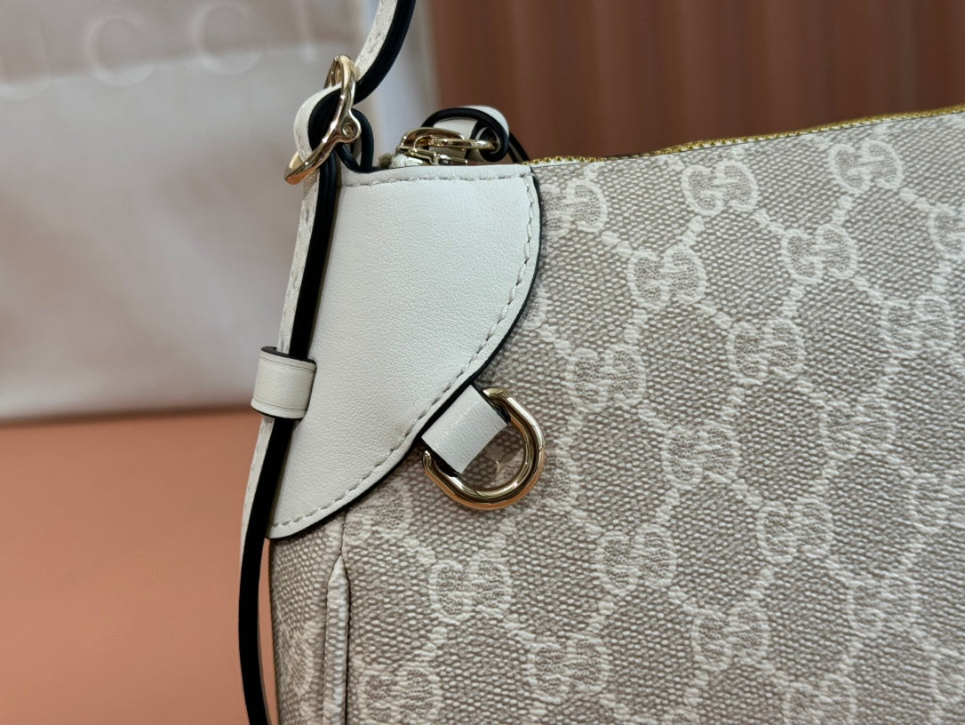 Gucci Ophidia 24.5cm Bag Beige White Canvas 239670 mysite