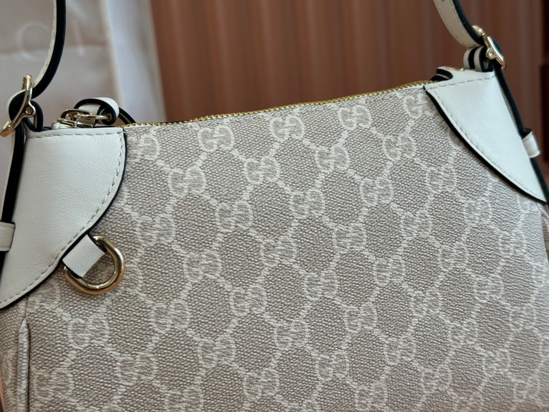 Gucci Ophidia 24.5cm Bag Beige White Canvas 239670 mysite