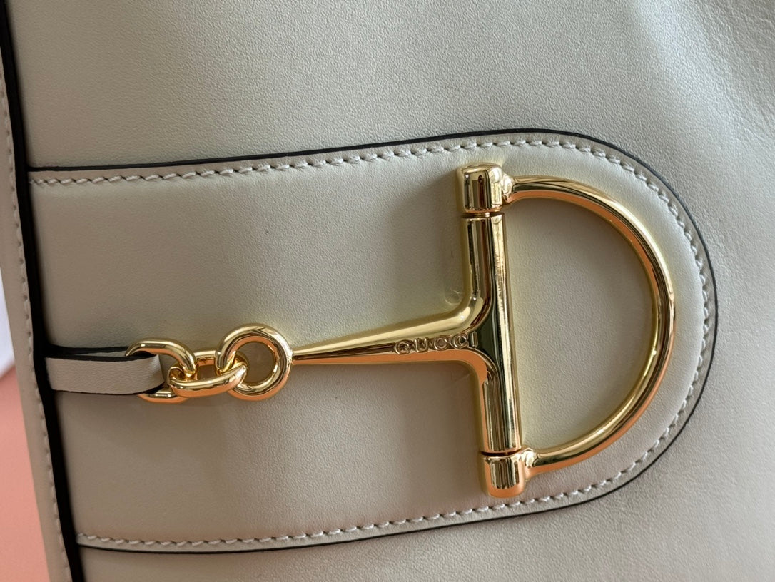 Gucci 73 Mini Bucket Bag White Smooth Leather 244429 mysite