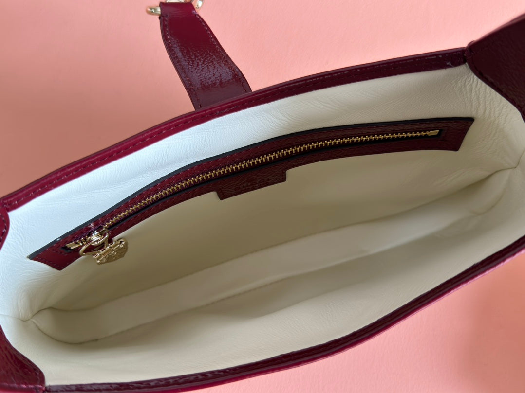 Gucci Jacket Bag Rosso Ancora Red Patent Leather 248414 mysite