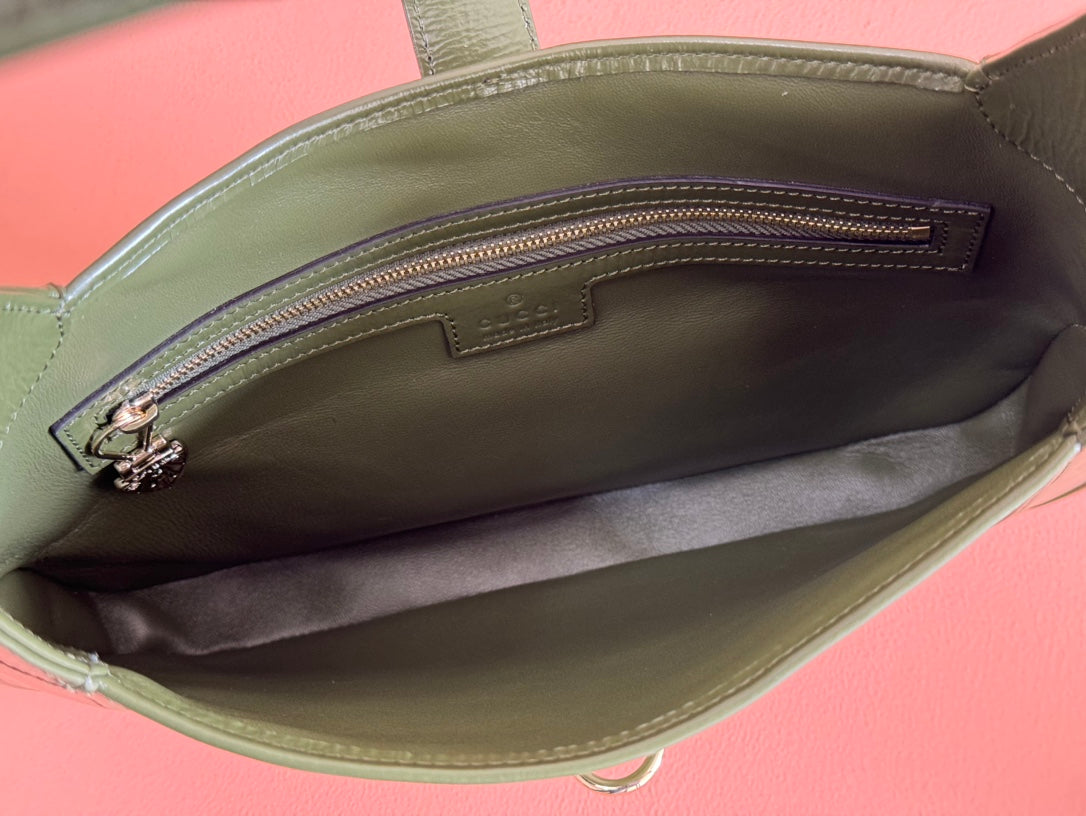 Gucci Jacket Bag Green Patent Leather 248418 mysite