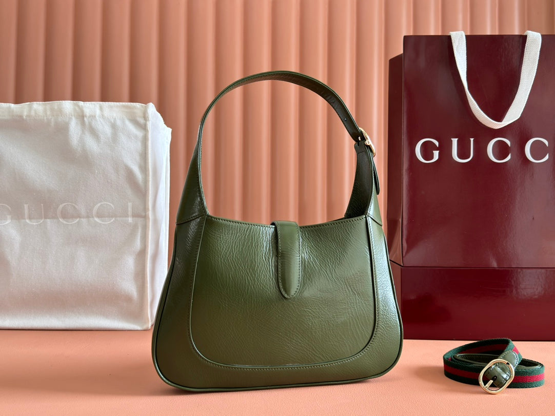 Gucci Jacket Bag Green Patent Leather 248418 mysite