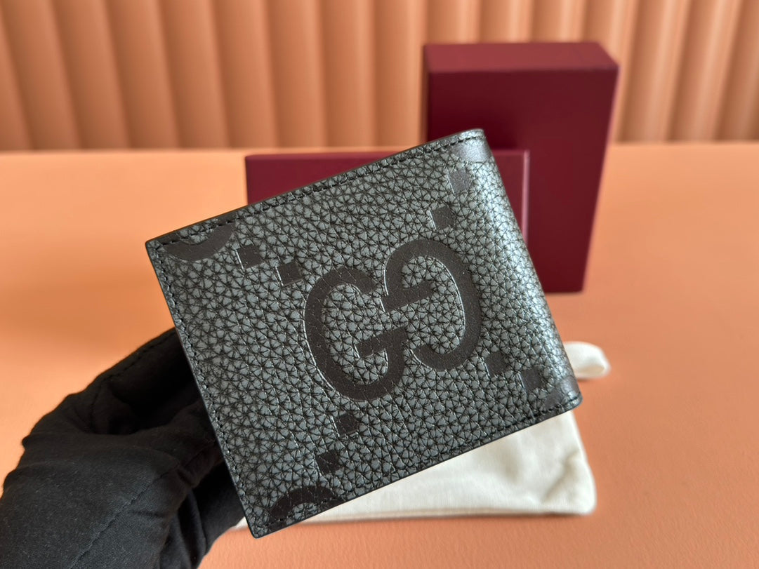 Gucci Wallet Grey mix Black Leather 248423 mysite