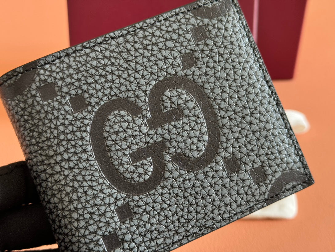 Gucci Wallet Grey mix Black Leather 248423 mysite