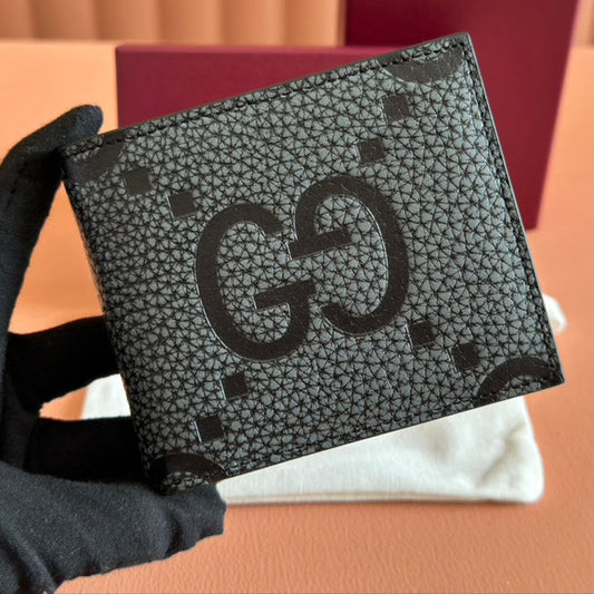 Gucci Wallet Grey mix Black Leather 248423 mysite