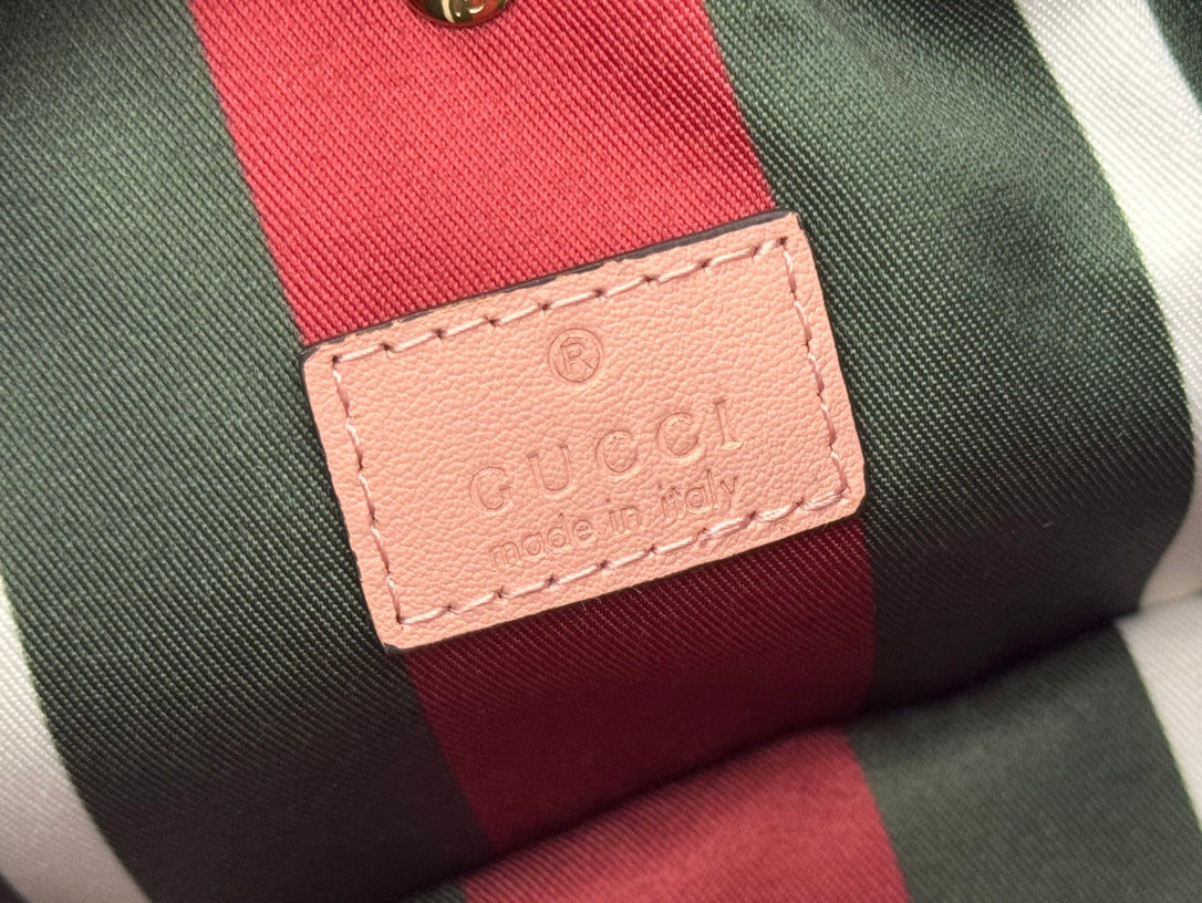Gucci Ophidia 20.5cm Bag Pink Canvas 244353 mysite
