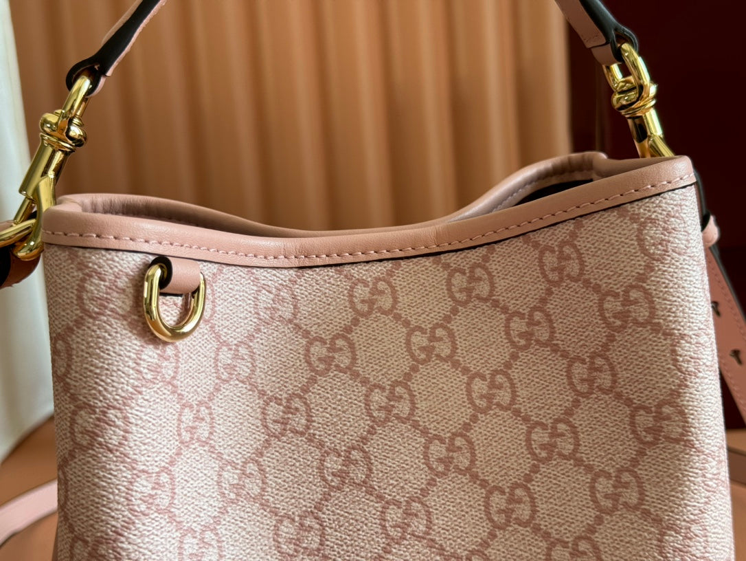 Gucci Ophidia 20.5cm Bag Pink Canvas 244353 mysite