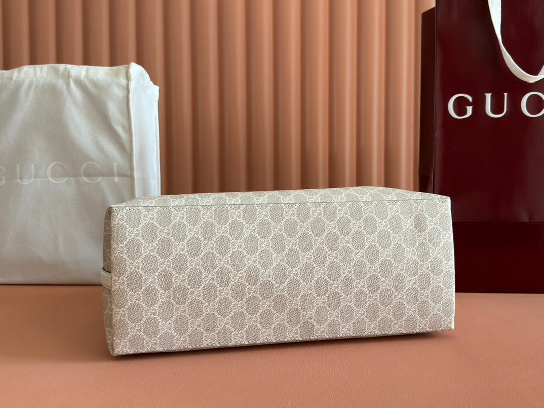 Gucci Ophidia 38cm Bag Beige White Canvas 244550 mysite