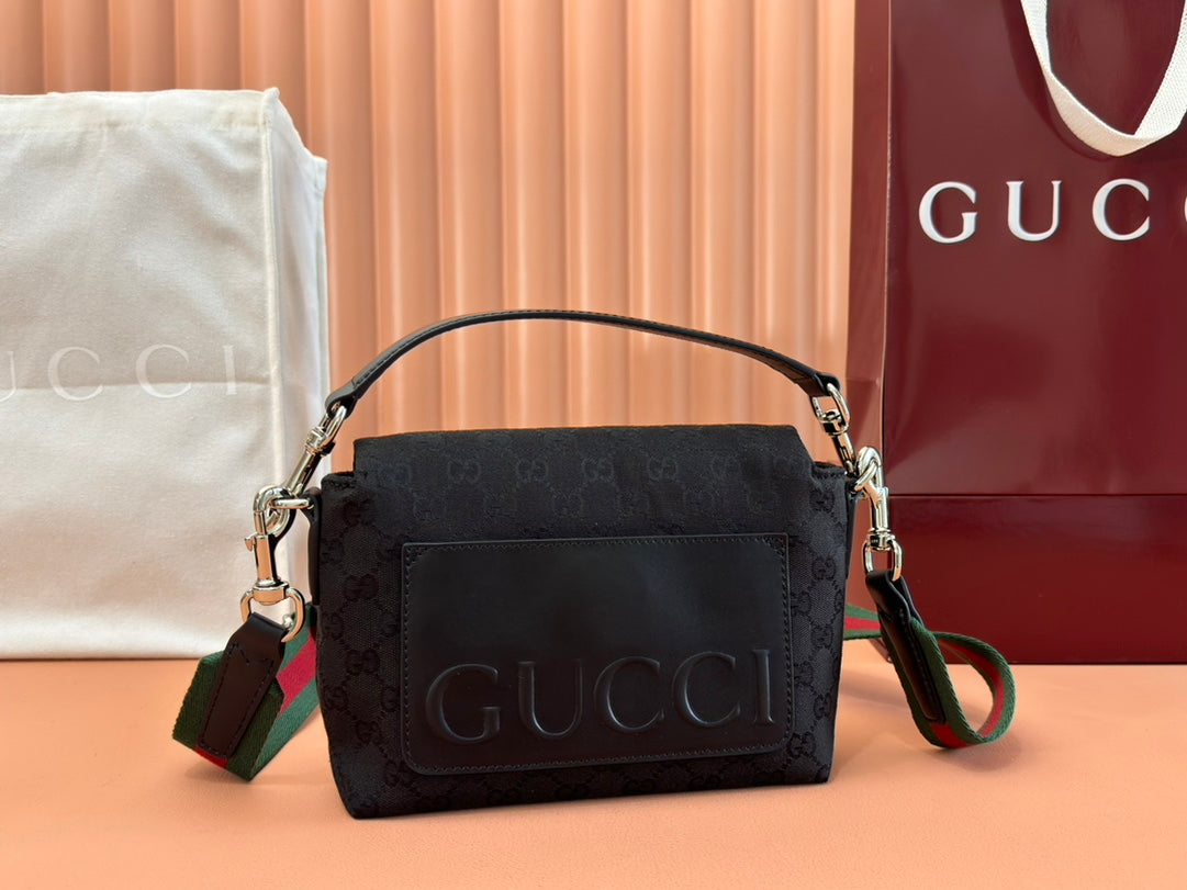 Gucci Bag Black Canvas Leather 248452 mysite