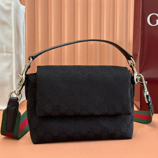 Gucci Bag Black Canvas Leather 248452 mysite