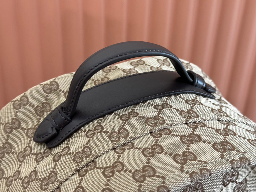 Gucci Backpack Beige mix Brown Canvas Leather 248446 mysite