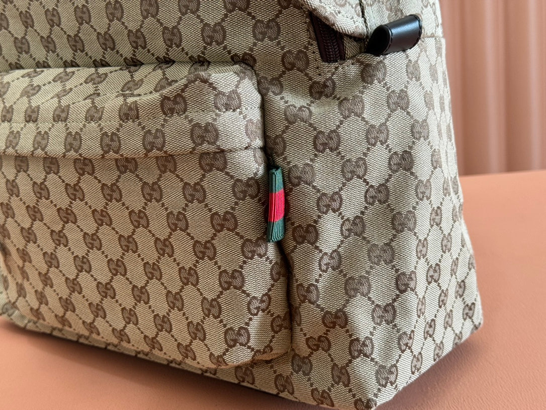 Gucci Backpack Beige mix Brown Canvas Leather 248446 mysite