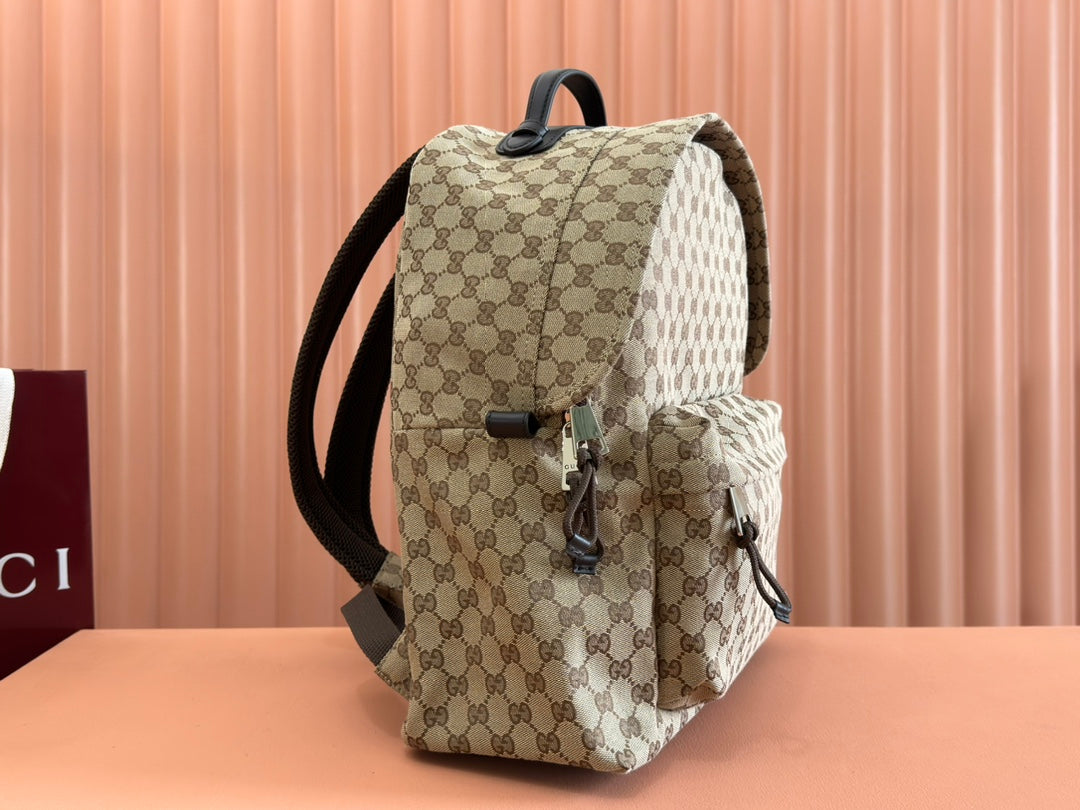 Gucci Backpack Beige mix Brown Canvas Leather 248446 mysite