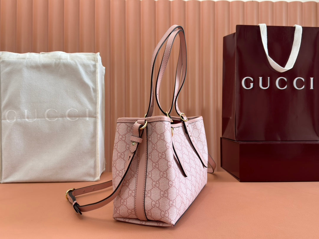 Gucci Ophidia 31cm Bag Pink Canvas 244357 mysite