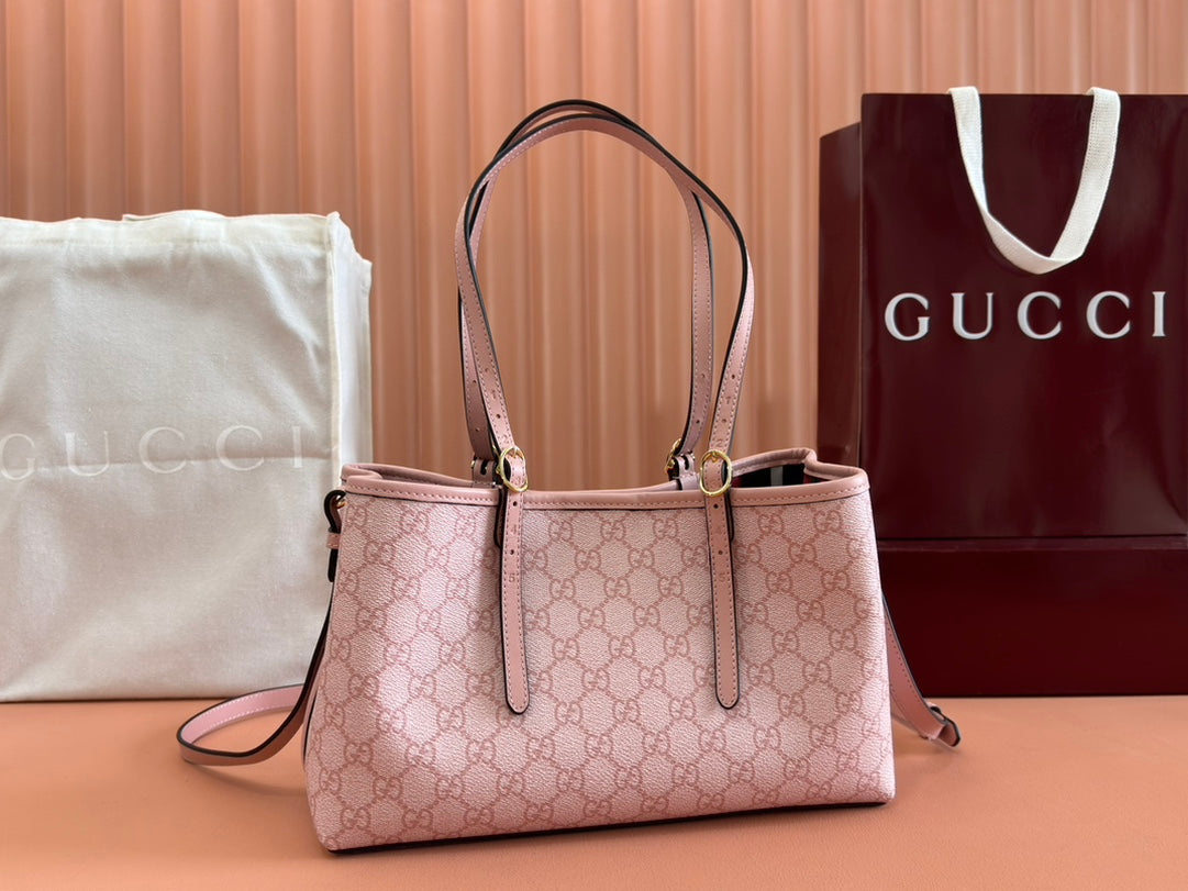 Gucci Ophidia 31cm Bag Pink Canvas 244357 mysite