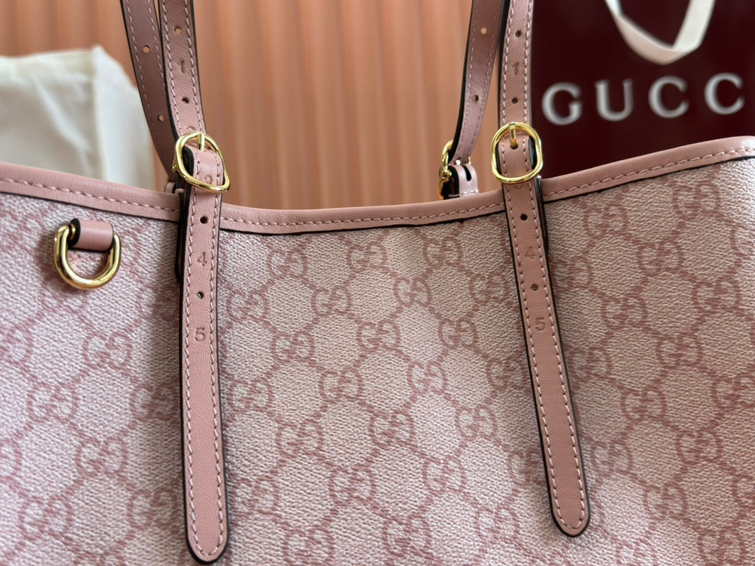 Gucci Ophidia 31cm Bag Pink Canvas 244357 mysite