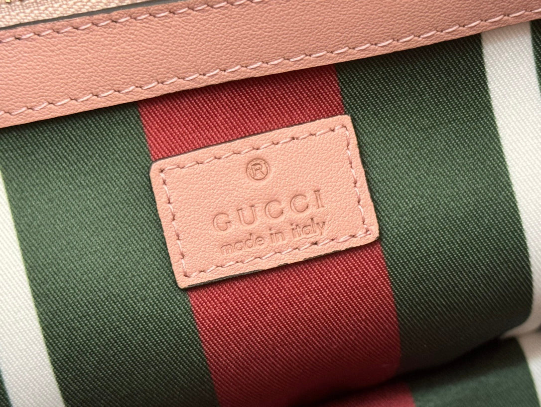 Gucci Ophidia 31cm Bag Pink Canvas 244357 mysite