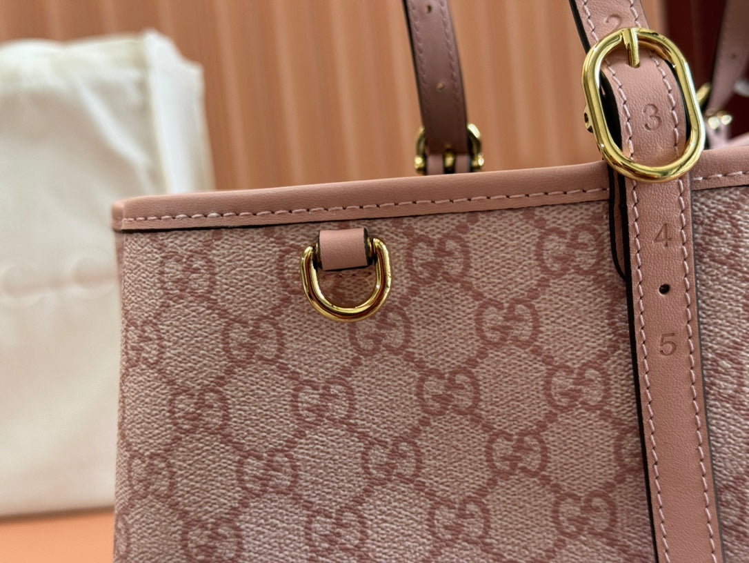 Gucci Ophidia 38cm Bag Pink Canvas 244358 mysite