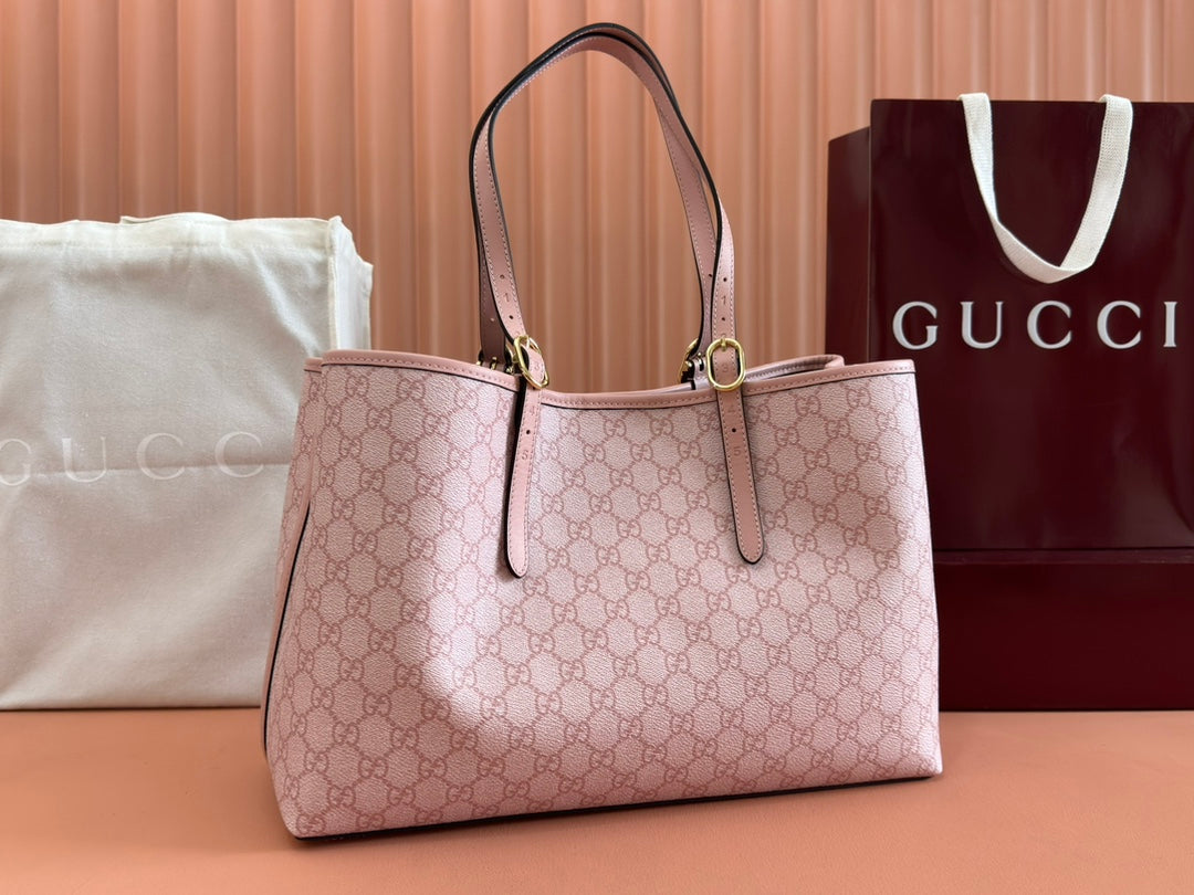 Gucci Ophidia 38cm Bag Pink Canvas 244358 mysite
