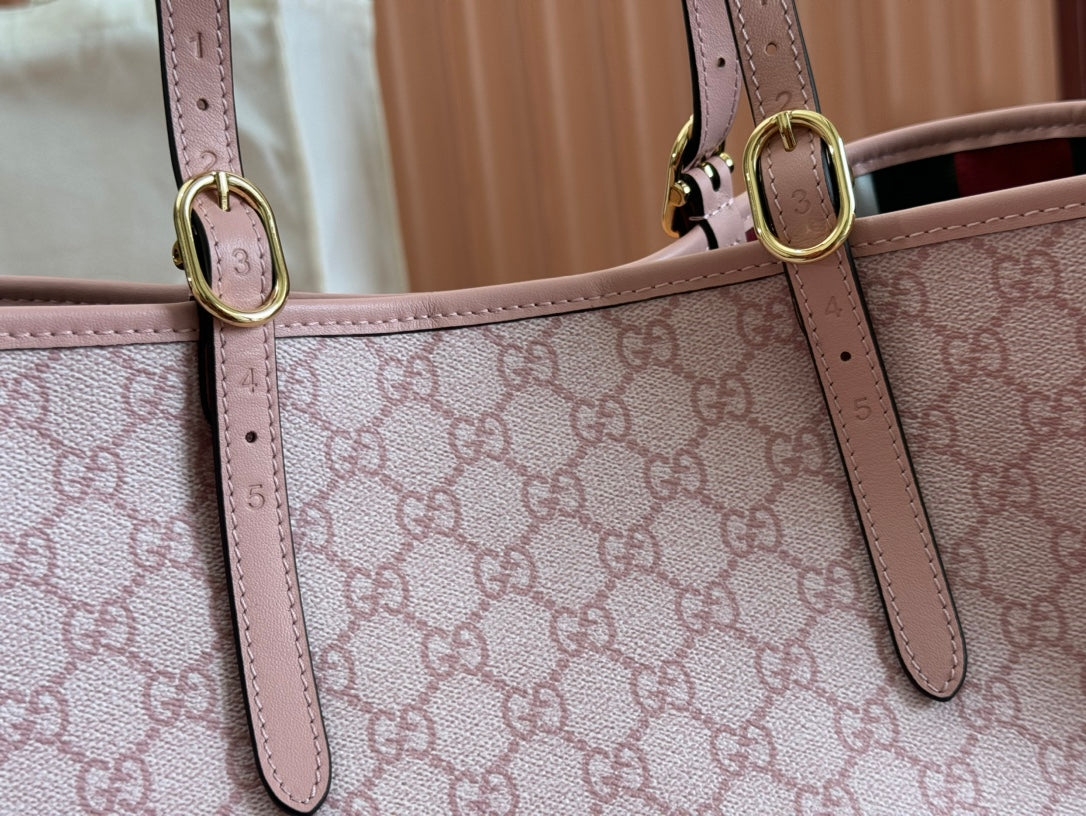 Gucci Ophidia 38cm Bag Pink Canvas 244358 mysite