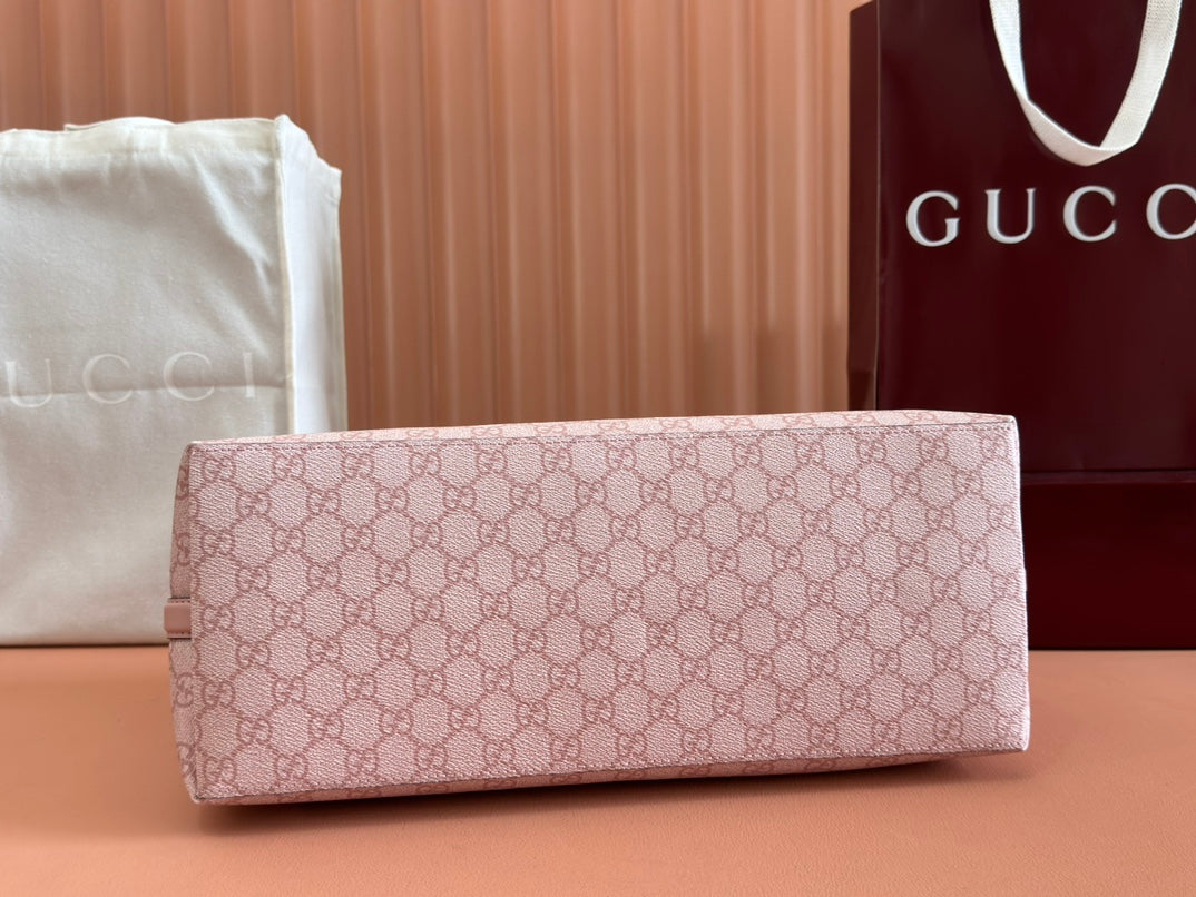 Gucci Ophidia 38cm Bag Pink Canvas 244358 mysite
