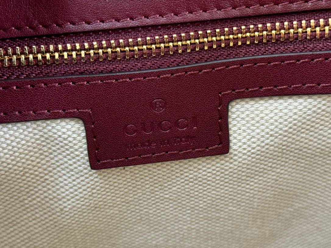 Gucci 73 Mini 27.5cm Bucket Bag Rosso Ancora red Smooth Leather 244435 mysite