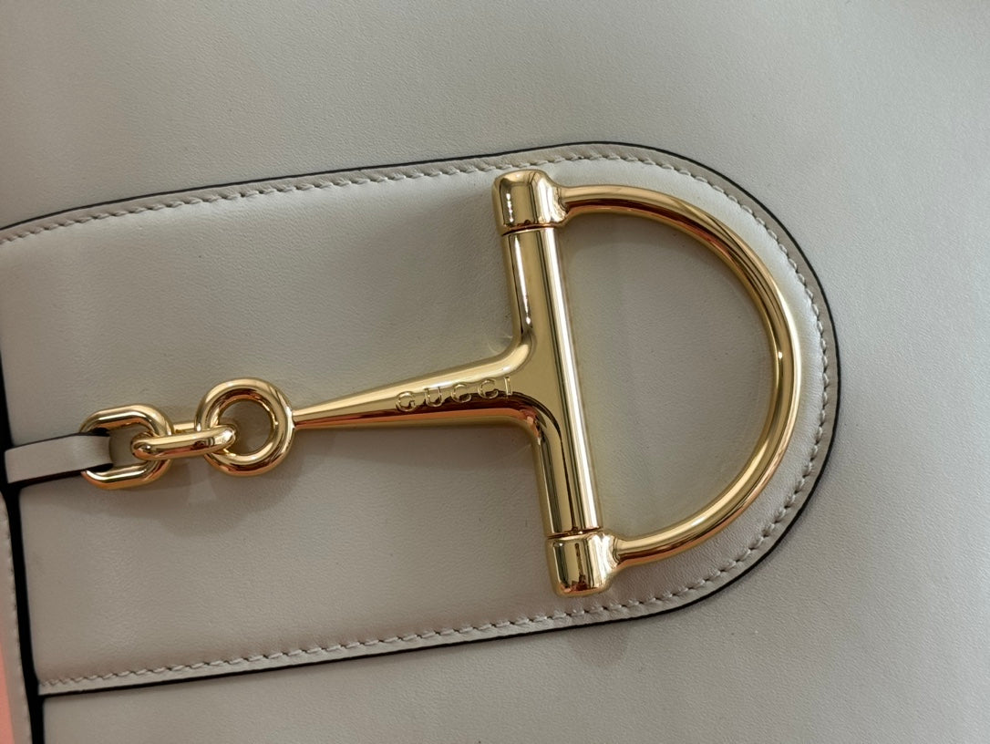 Gucci 73 Mini 27.5cm Bucket Bag White Smooth Leather 244434 mysite