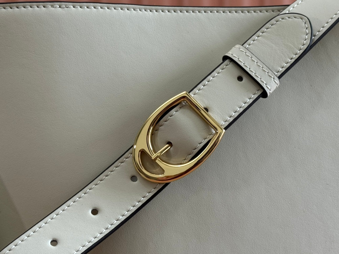 Gucci 73 Mini 27.5cm Bucket Bag White Smooth Leather 244434 mysite