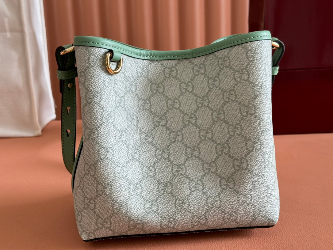 Gucci Ophidia 20.5cm Bag Green Canvas 244363 mysite