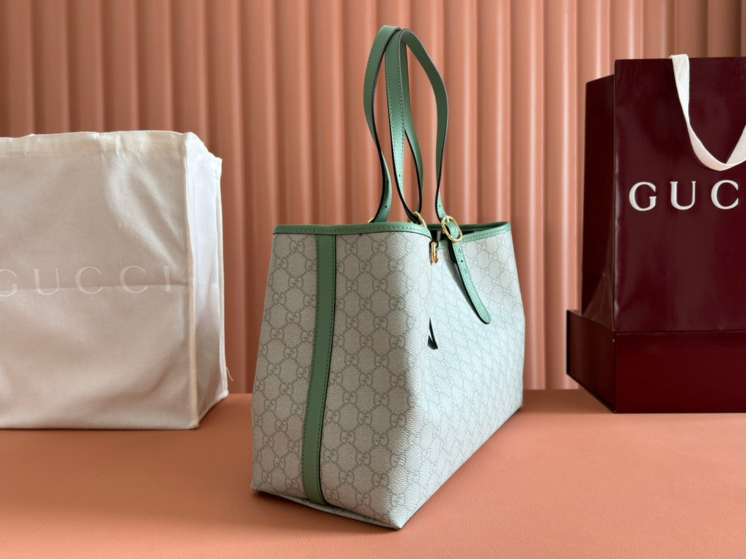 Gucci Ophidia 38cm Bag Green Canvas 244367 mysite